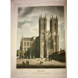 With Hand-Coloured Plates Ackermann (Randolph) The History of the Abbey Church of St.