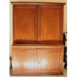 A fine quality 19th Century Irish mahogany Gentleman's Wardrobe,