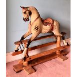 A Victorian painted wooden Hobby Horse, by A & N.C.S. Ltd., London SW, approx.