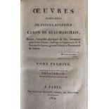 Bindings: Oeuvres Completes de Pierre-Augustin Caron de Beaumarchais, 7 vols. 8vo Paris 1809. Engd.