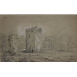 Attributed to Robert Gibbs (fl. 1808 - 1818) "Burnchurch Castle and Tower, Co.