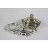Silver Plateware: An attractive Victorian Soup Tureen,