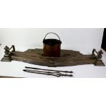 A large metal serpentine shaped Fire Guard,