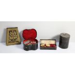 Militaria:[Viscount Anniers 15th King Hussars] two tin cased uniform Paraphernalia;