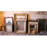 Gilt Frames: A set of 8 matching Gilt Frames, and a collection of other gilt and other Frames.