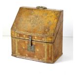 A late 18th Century French Louis XV tooled leather Stationery Box,