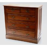 An Edwardian oak Chest, possibly Schoolbred,