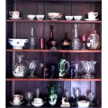 A varied collection of Porcelain and Glass, including Chinese Export, English Porcelain,