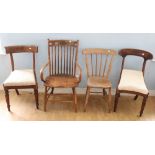 A William IV mahogany Side Chair,