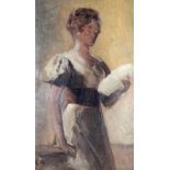 Attributed to William Orpen, RA, RHA (1878 - 1931) "A Young Girl Singing," O.O.B., approx.