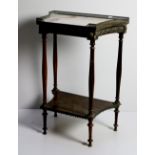 A 19th Century French kingswood and ormolu mounted two tier Side Table,