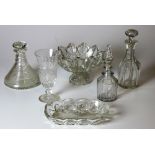 A very large collection of varied Glass, jugs, decanters, bowls, etc.