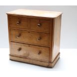 A Victorian period mahogany Chest of small proportions,