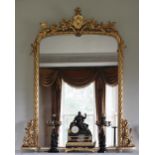 A fine quality Victorian giltwood Overmantel,