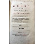 Rare Dublin Printing Addison - The Works of the Rt. Hon. Joseph Addison, Esq., 4 vols.