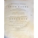 Walker (Joseph C.) Historical Memoirs of the Irish Bards, 4to D. 1786. First Edn., engd. port.