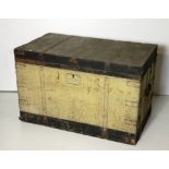 A large steel bound and insulated Silver Trunk, with brass plaque, "S.R. Dennis, R.N.