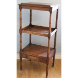 An Irish 19th Century mahogany two tier Porters Desk / Stand, in the manner of Gillingtons,
