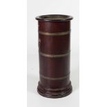 A 19th Century brass bound mahogany Stick & Umbrella Stand,