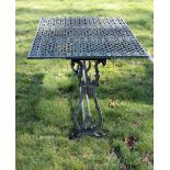 A very unusual 19th Century English cast metal Garden Table,