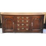 A late 18th / early 19th Century English oak Dresser Base,