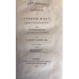 1798: Croker (T. Crofton) Memoirs of Joseph Holt, General of the Irish Rebels,in 1798, 2 vols. L.