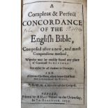[Wickens (Rob.)] A Complete and Perfect Concordance of the English Bible, sm. 8vo Oxford (H.