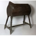 An antique wooden Saddle Horse, and a wooden Drying Horse.