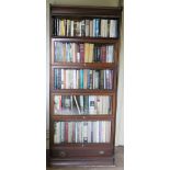 A pair of 19th Century oak Globe Wernicke five tier stacking Bookshelves,