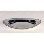 An attractive oval Tray or Dish, decorated and pierced rim, Birmingham c. 1930, approx.