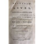Dublin Printings: Langhorne (J. & Wm.) trans. Plutarch's Lives, 5 vols. 8vo D. 1771. Engd.