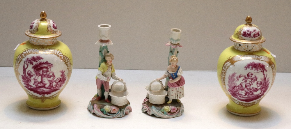 A pair of Augustus Rex Candelabra,