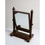 A William IV fine quality figured mahogany Dressing Table Mirror,
