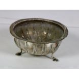 A circular Irish silver Sugar Bowl, with wheat head decoration, on three pad feet, Dublin c.