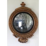 A Regency period giltwood Convex Mirror,