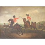 Late 18th Century English School "Dragoons in Military Exercises,