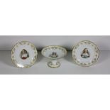 A collection of 19th Century French porcelain Plates & Cake Stands, by Gillet et Brianchon, Paris,