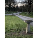 Three large antique Wicklow Granite Mushroom Pillars, each approx. 92cms (3') high.