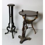 An attractive Edwardian carved walnut circular Occasional Table, with underneath shelf,