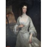 Attributed to James Latham, (1696 - 1747) Three quarter length, "Portrait of Lady Maria Stratford,