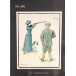 After Victor Venner "His Girl," a good set of 10 caricature coloured Prints,
