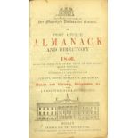 Directory: The Post Office Almanack and Directory for 1846, sm. 8vo D. (Purdon Bros.) 1846.