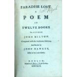 Hawkey Classic: Milton (John) Paradise Lost. A Poem, In Twelve Books. Ed. by John Hawkey. Roy 8vo D.