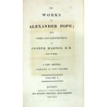 Bindings: Pope - Warton (Joseph)ed. etc. The Works of Alexander Pope: with Notes and Illustrations.
