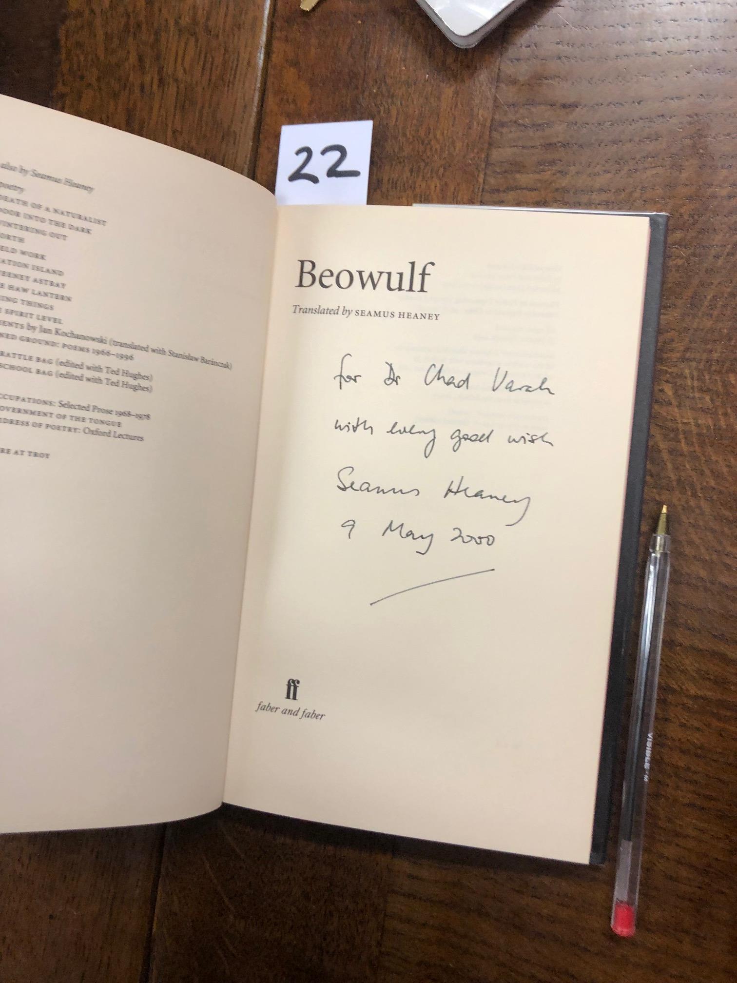 Important Association Copy Heaney (Seamus) Beowulf, Translated by S.H. 8vo L. 1999. First Edn. - Image 5 of 7