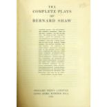 Shaw (Geo. Bernard) The Complete Plays of Bernard Shaw, sm. folio L. 1934; Prefaces, sm. folio L.