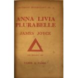 Joyce (James) Anna Livia Plurabelle, [Criterion Miscellany - No. 15] 8vo, L.