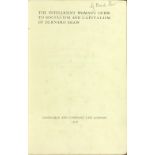 Signed by G.B. Shaw Shaw (Bernard). The Intelligent Woman's Guide to Socialism and Capitalism.