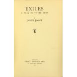 First Three Editions Joyce (James). Exiles, Grant Richards, L.