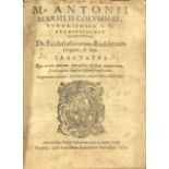 Marsilio (M. Ant.) De Ecclesiasticorum Reddituum Origine, & Jure Tractatus, 4to Venice 1575.